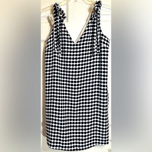 NWT COOPER & ELLA Women’s Sleeveless Dot‎ Dress with Shoulder Ties Size Medium